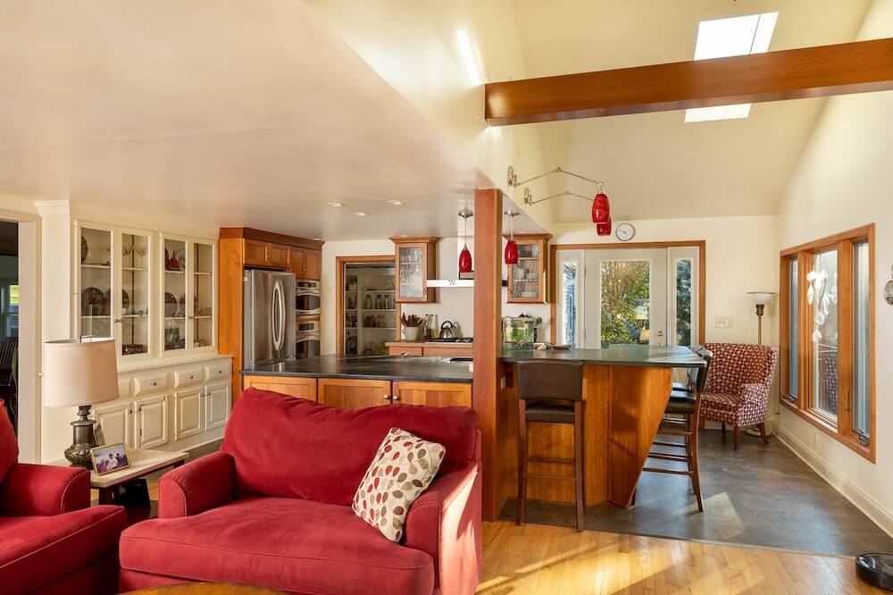 remodeled living room